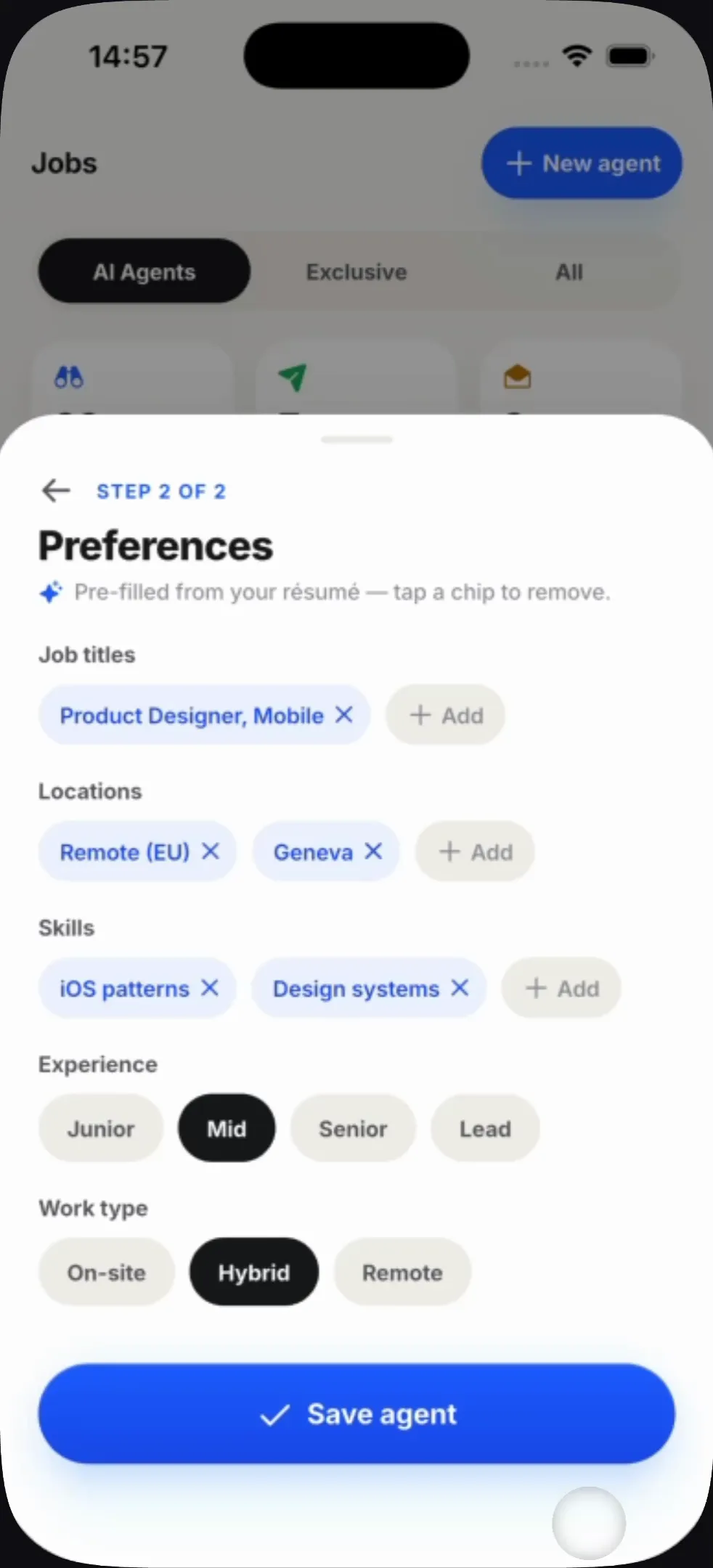 Standout — building an agent from résumé data