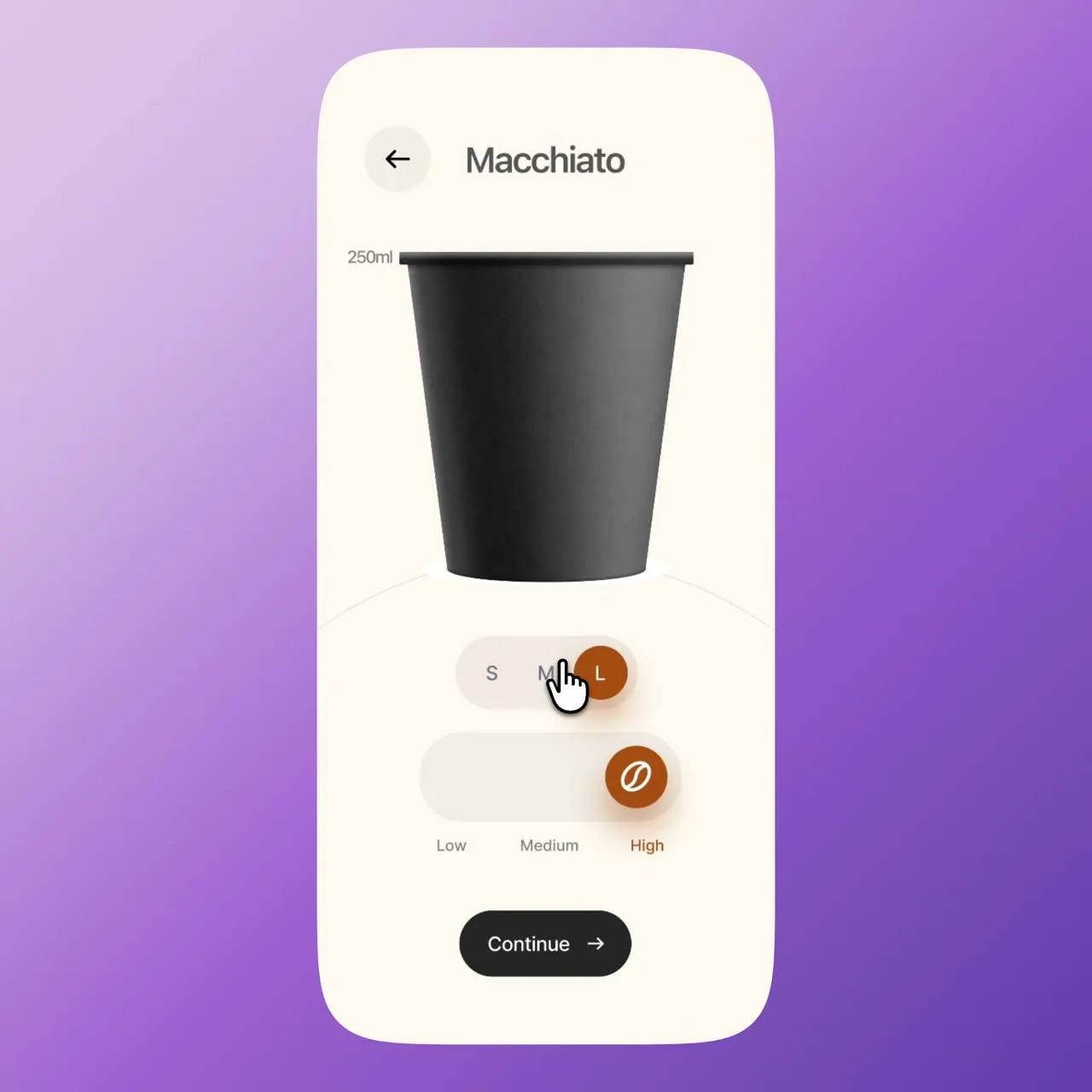 Shot — A coffee order assembled, then poured