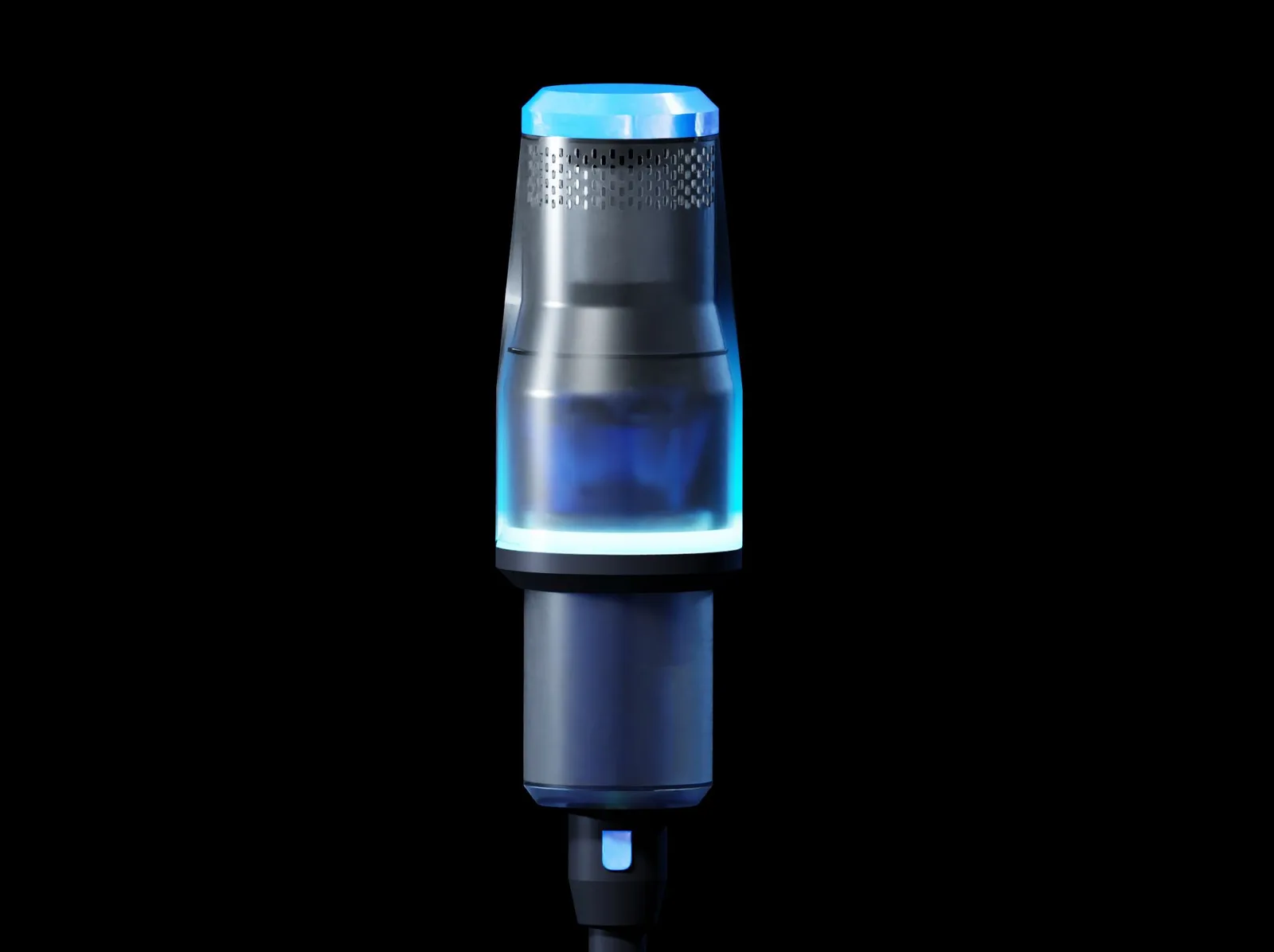 Luma — cutaway showing the cyclone and diffuser stack
