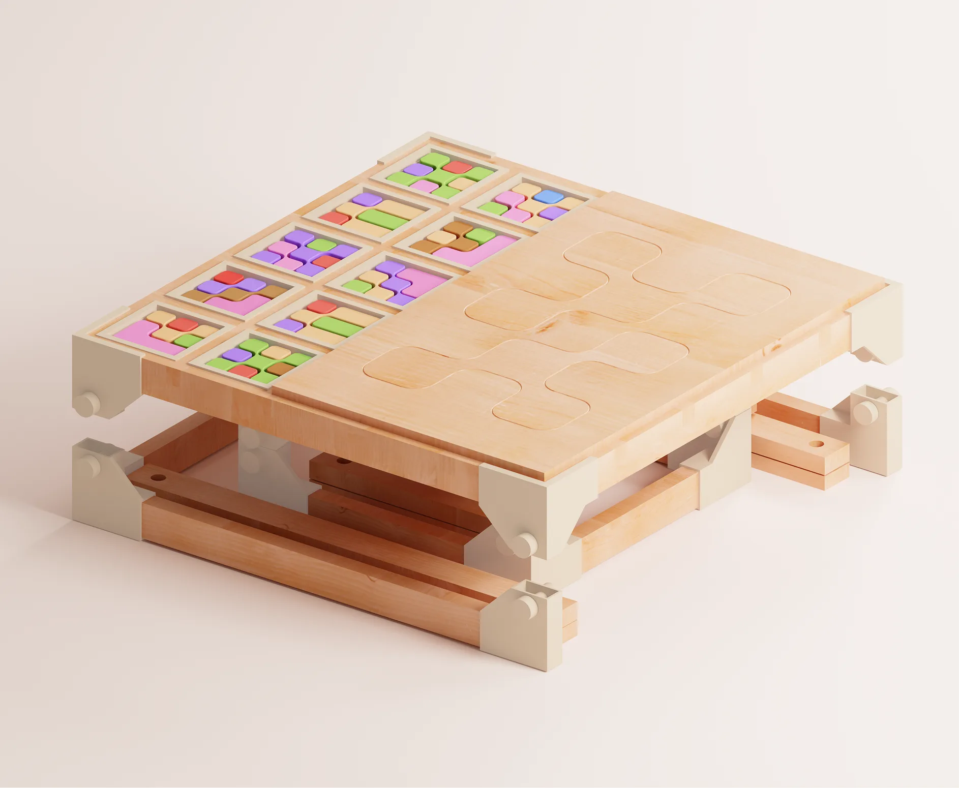 Morpho — the desk shown as separated layers