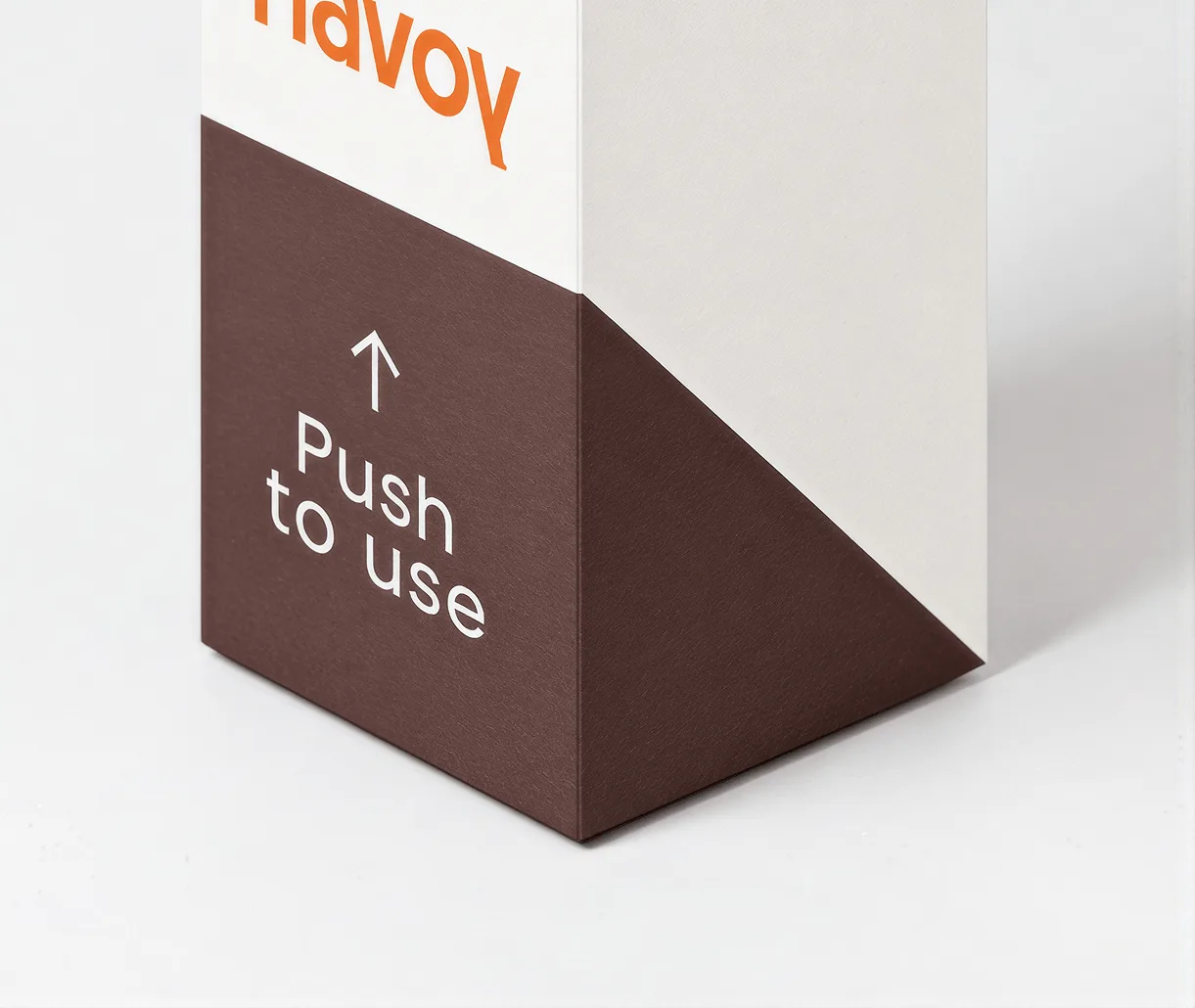Flavoy — the push-to-open corner detail