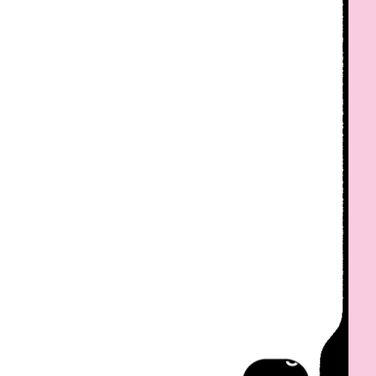 Shot — A tab that lives past the edge of the screen, pulled into it