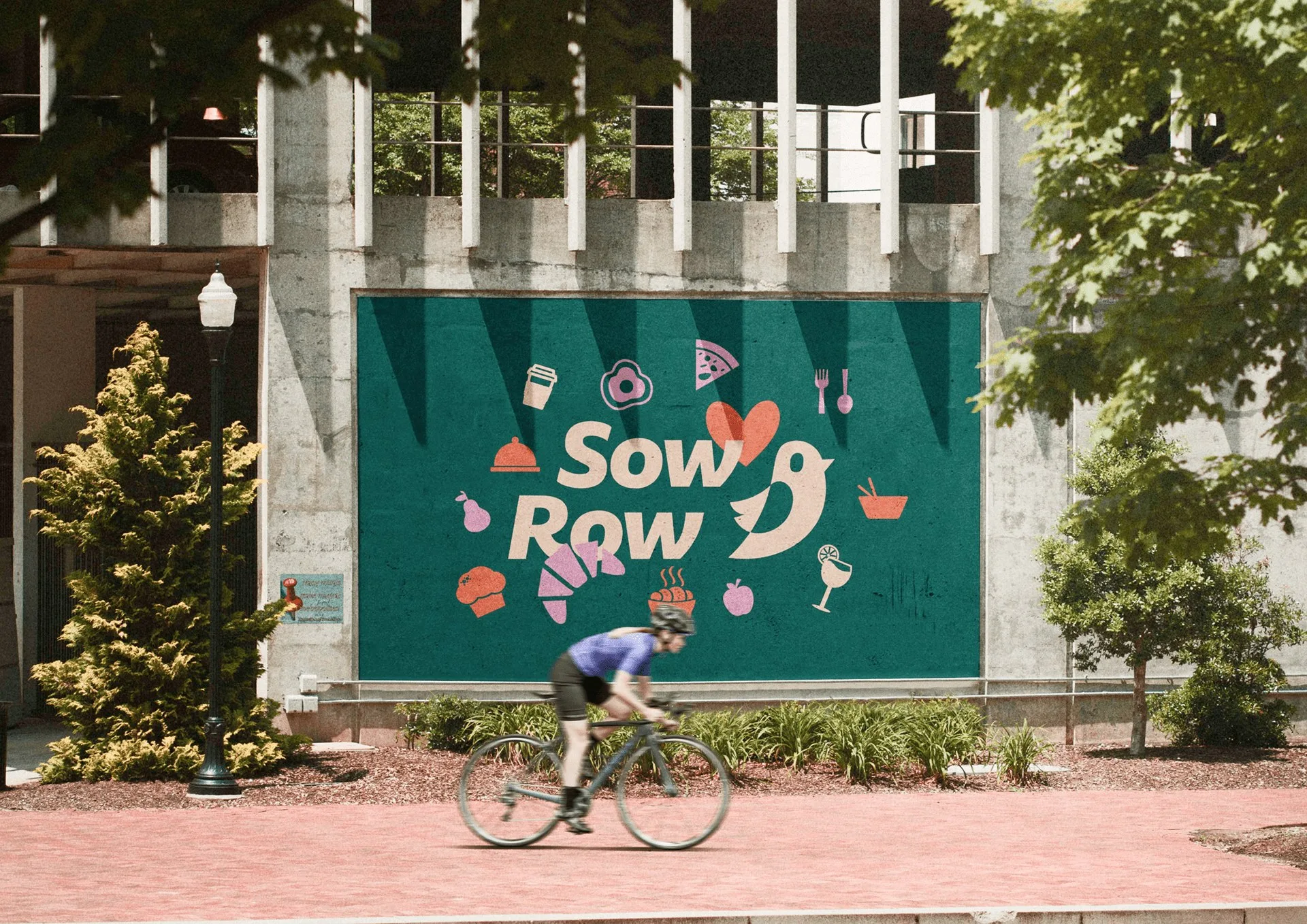 Sow Row — a Sow Row billboard on a street corner