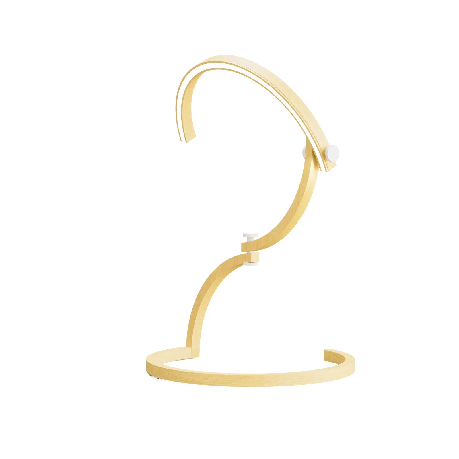Cloop — the Cloop desk lamp, one continuous bent profile