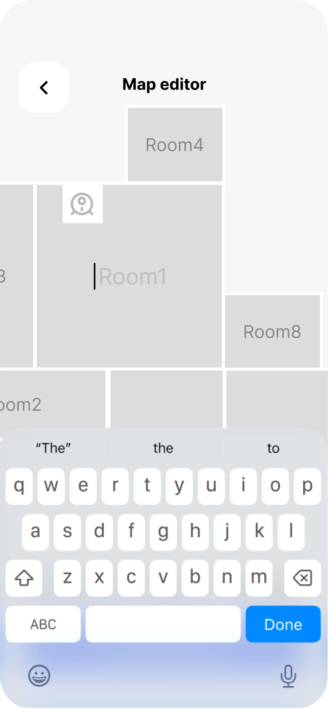 Vacuum App — renaming a room
