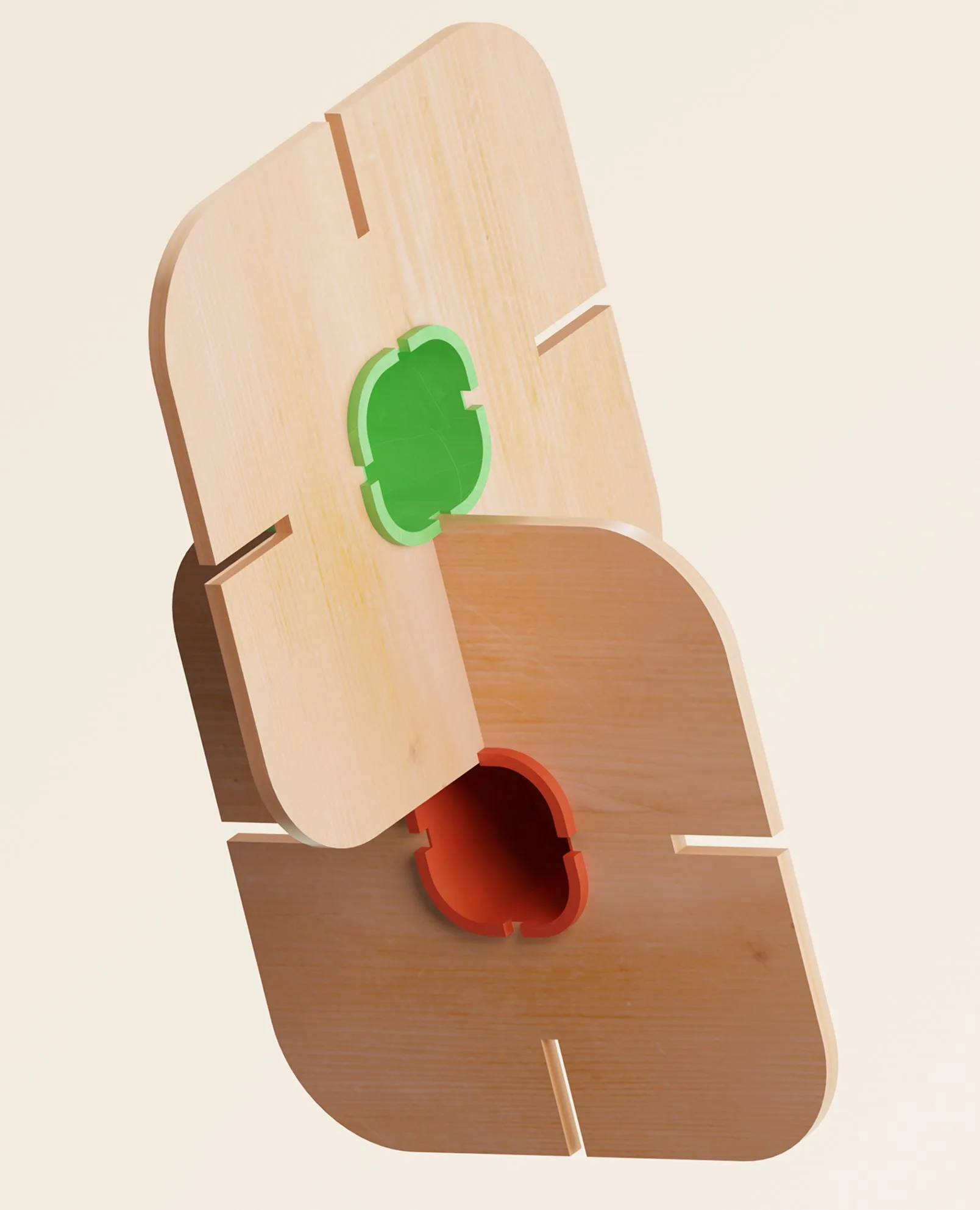 Slot-Fit — two panels showing the slot geometry