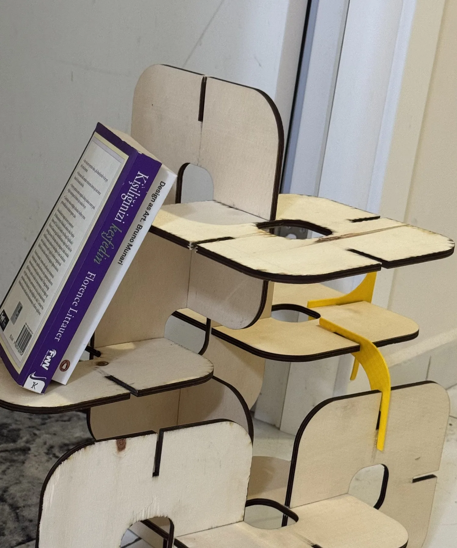 Slot-Fit — assembled plywood prototype panels