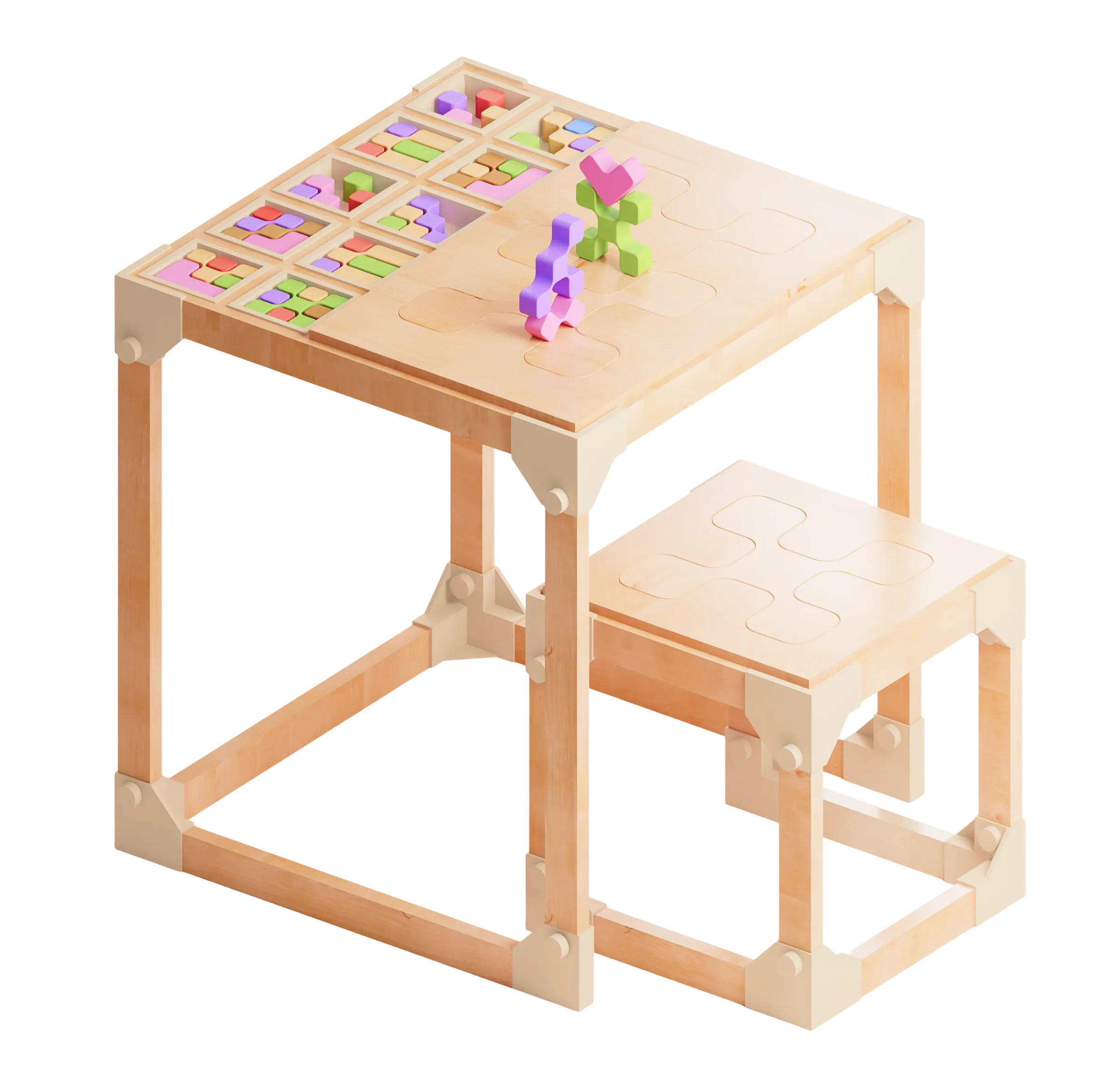 Morpho — the Morpho desk and stool, full set