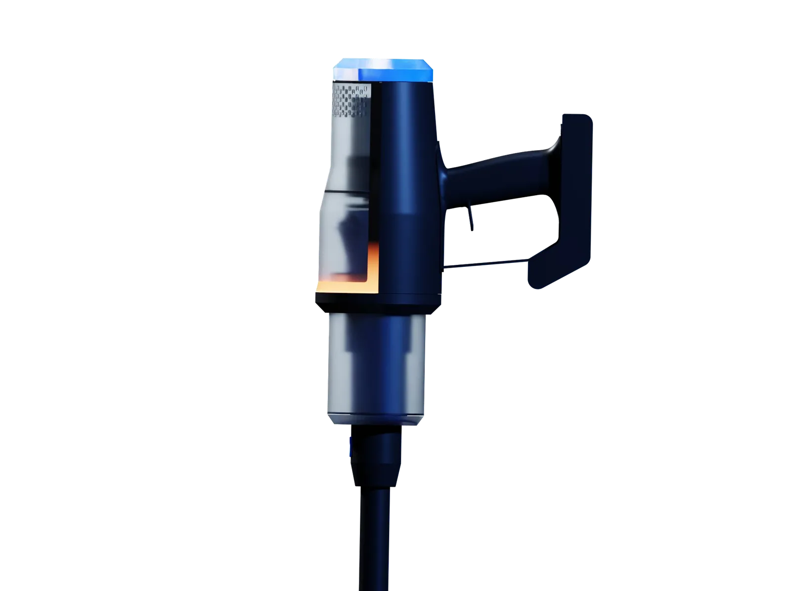Luma — amber pulse signalling low battery