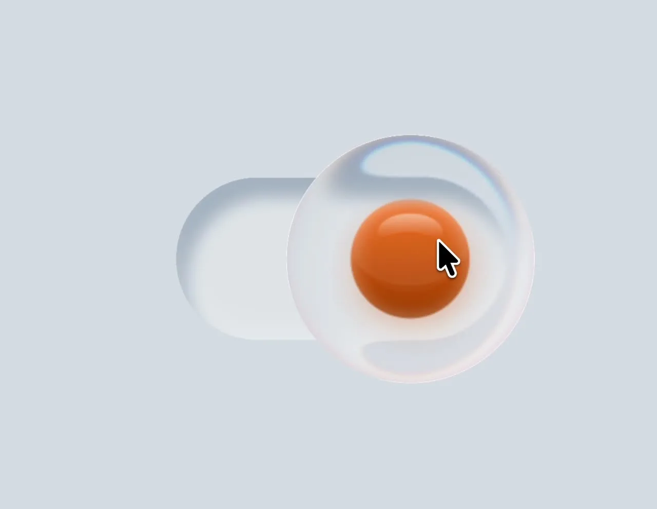 Shot — A theme switch carrying a small sun across its track