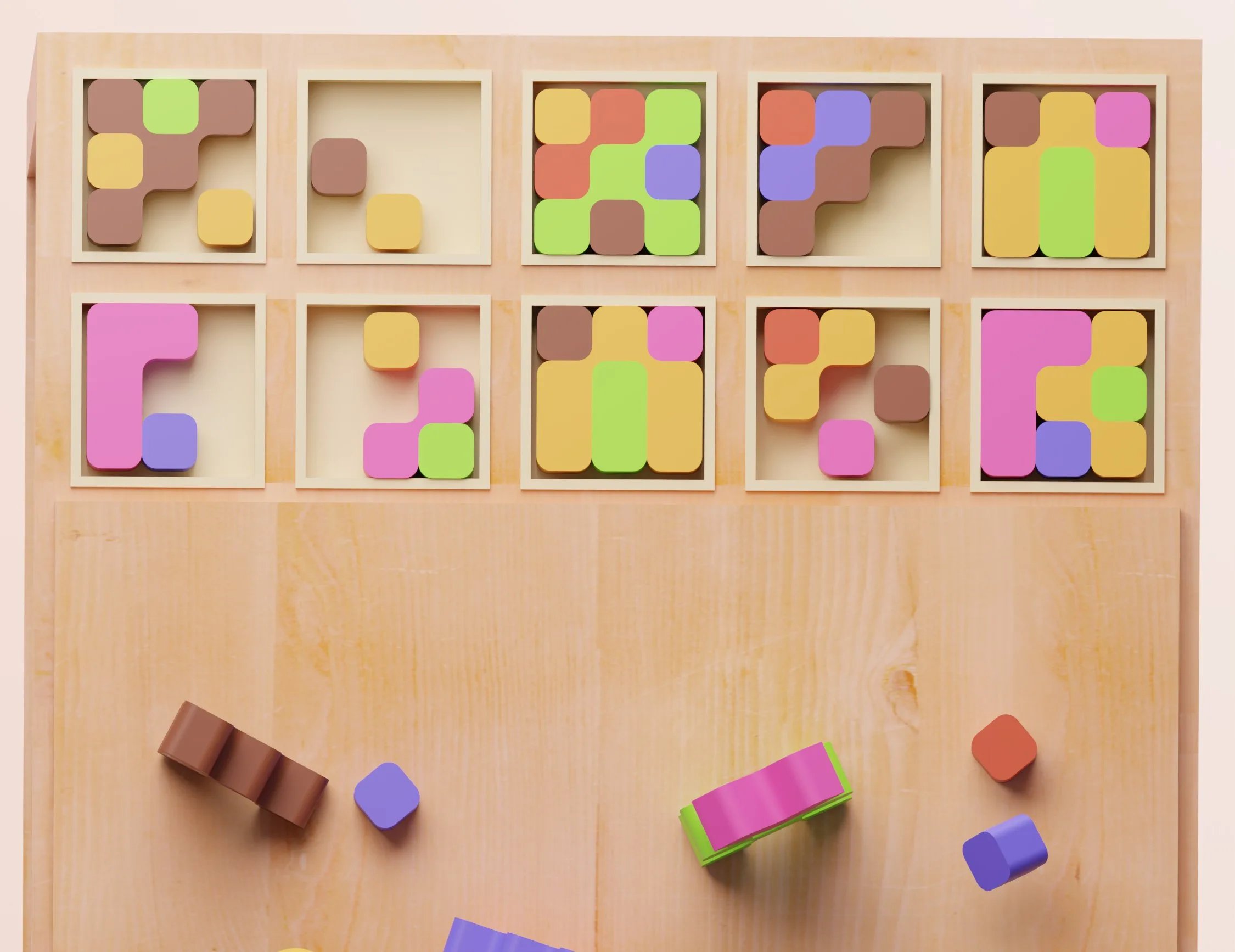 Morpho — pieces spread across the loaded board