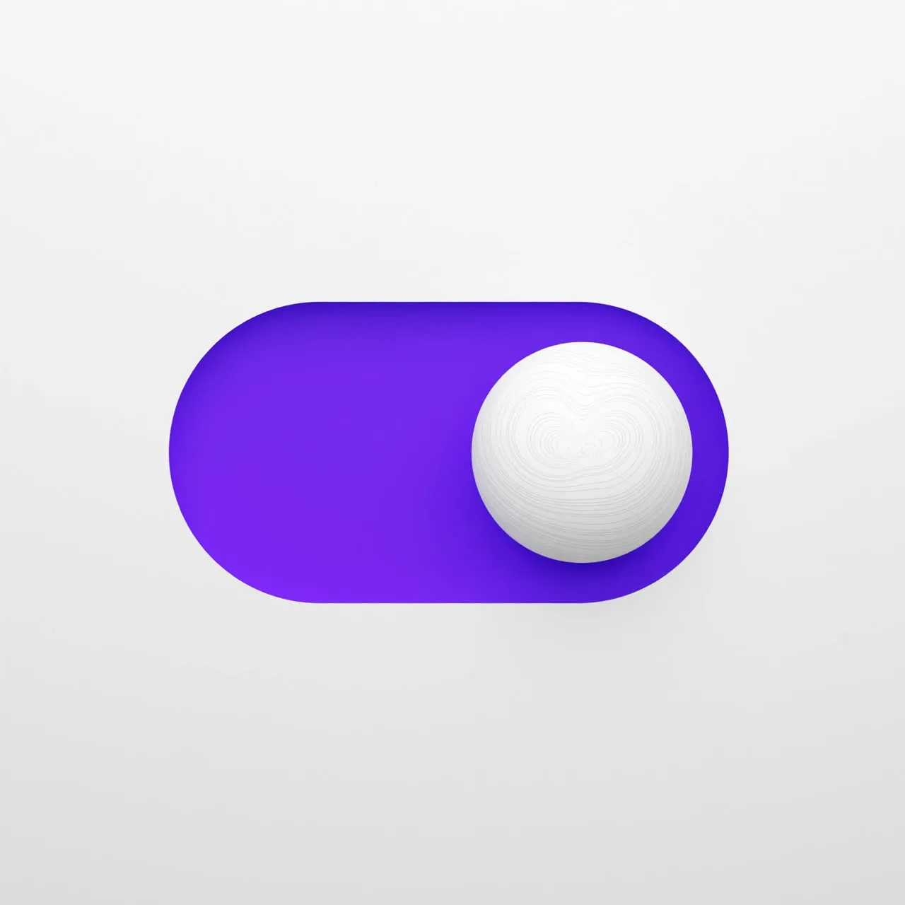 Shot — A switch thrown end to end, the knob carrying its own weight