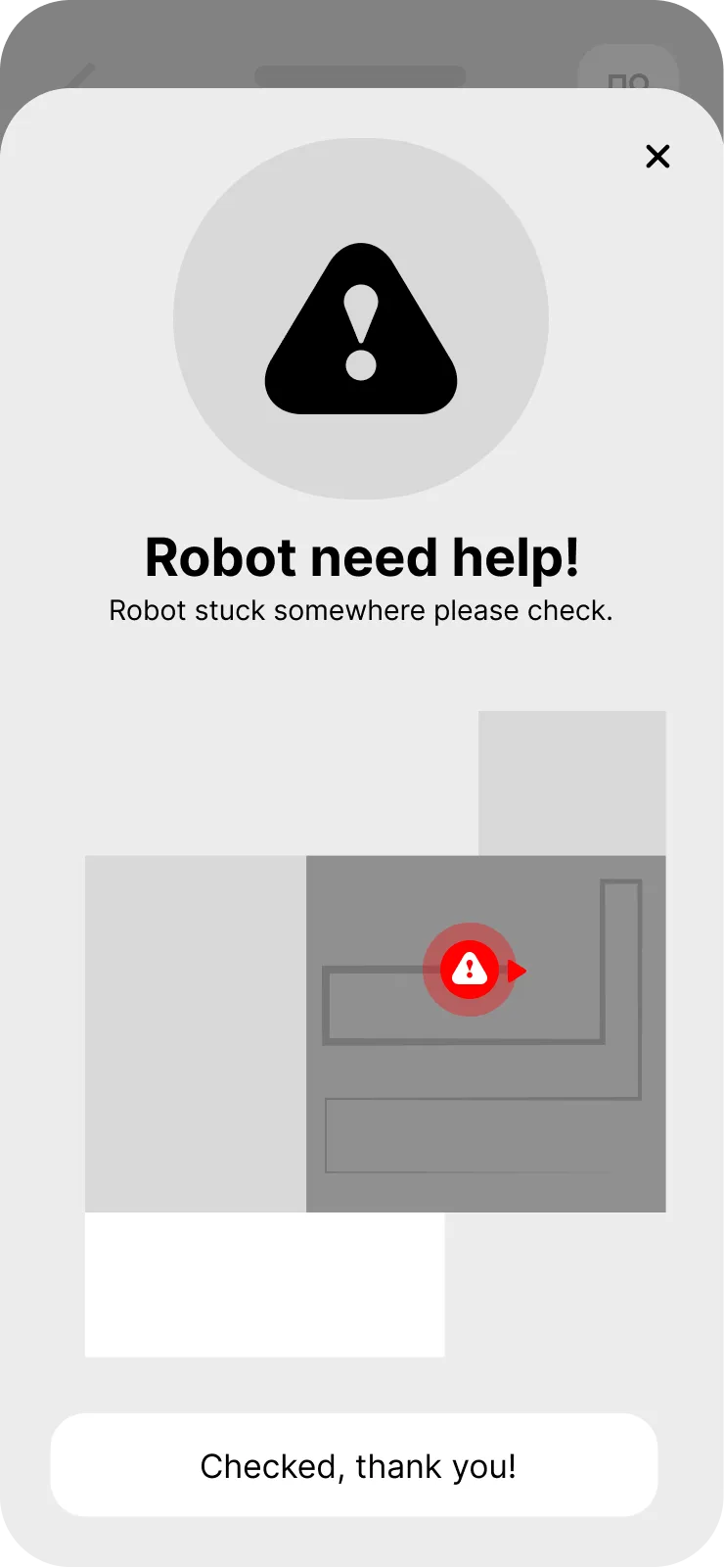 Vacuum App — wireframe — needs help